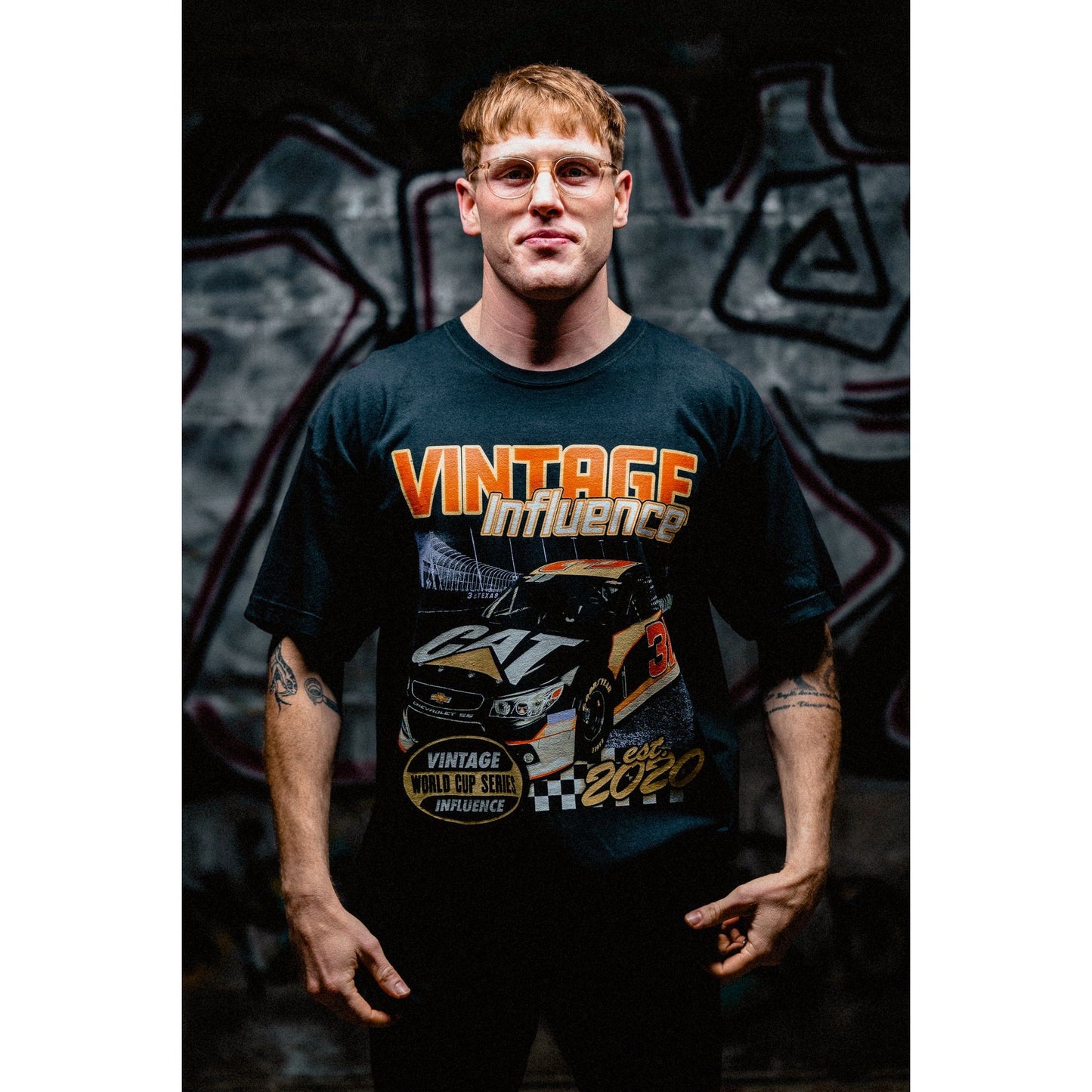 NASCAR Tee Black - Vintage Influence