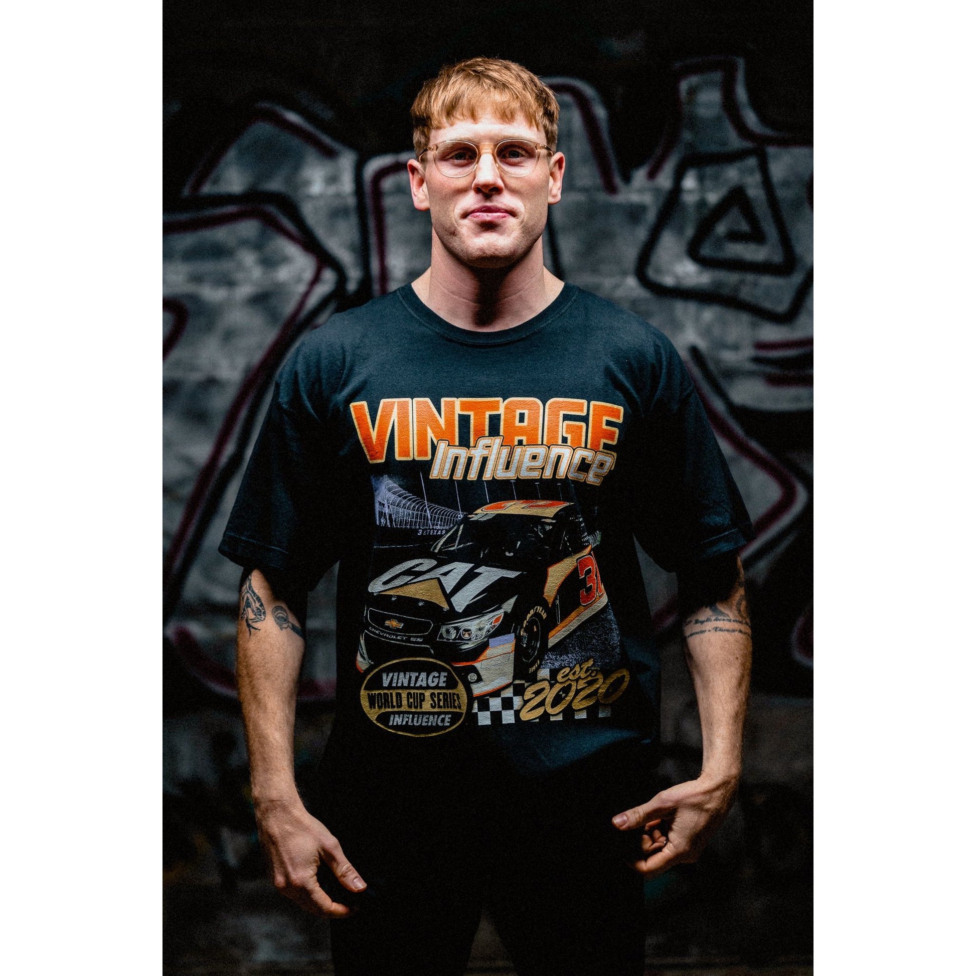 NASCAR Tee Black - Vintage Influence